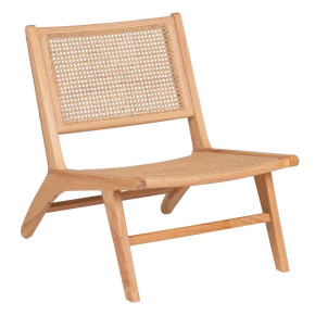 Butaca de madera y ratán PHUKET