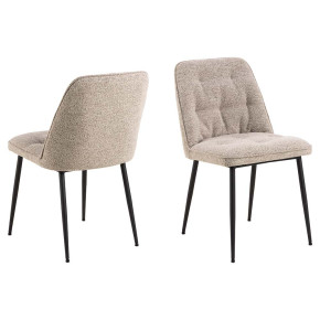 Pack 2 sillas de comedor gris ISAK