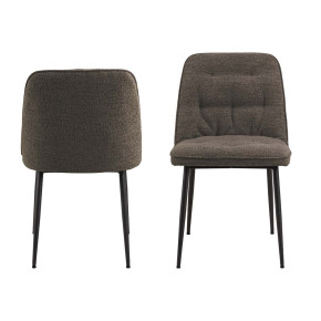 Pack 2 sillas de comedor taupe ISAK