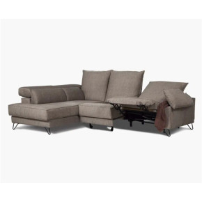 Sofá chaiselongue combinada deslizante y relax CAELUM