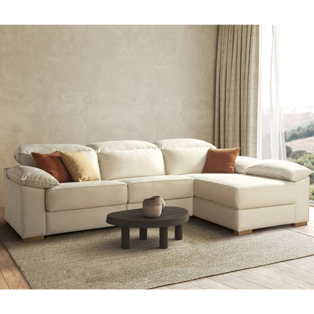 Sofá chaiselongue arcón deslizante con brazos arcón NOVERE