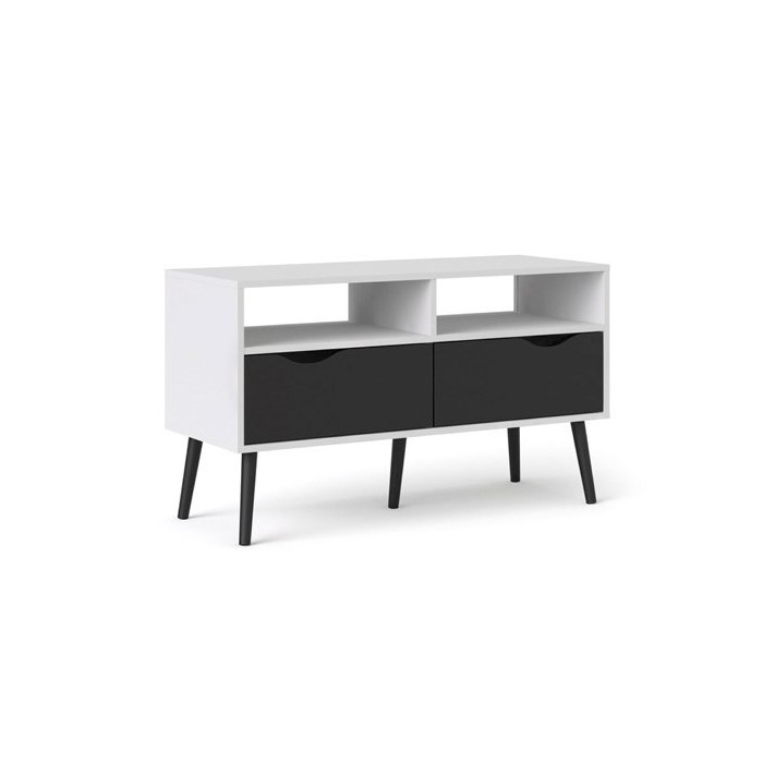 MESA DE TV DOS CAJONES Y DOS HUECOS OSLO