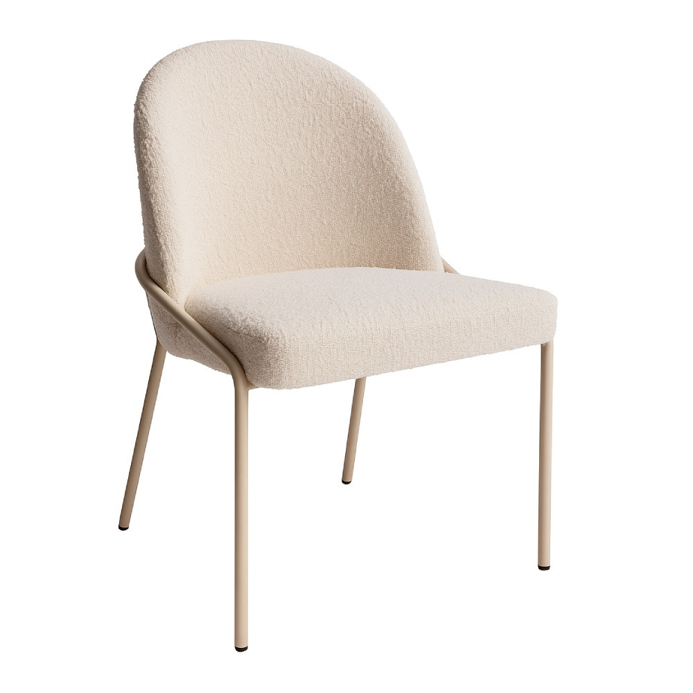 Silla de comedor pata metálica blanca SANA
