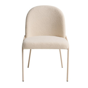 Silla de comedor pata metálica blanca SANA