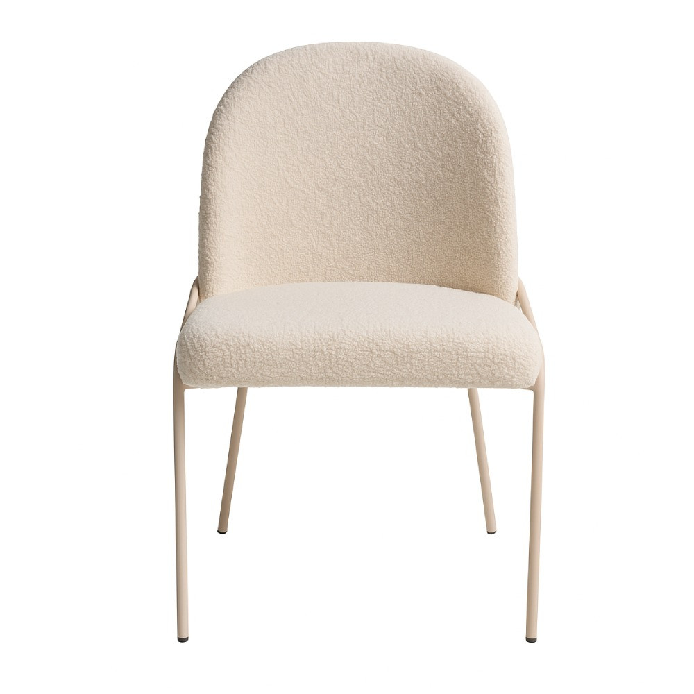 Silla de comedor pata metálica blanca SANA