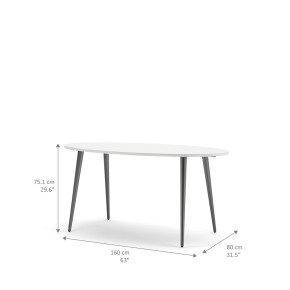 MESA DE COMEDOR OVALADA OSLO