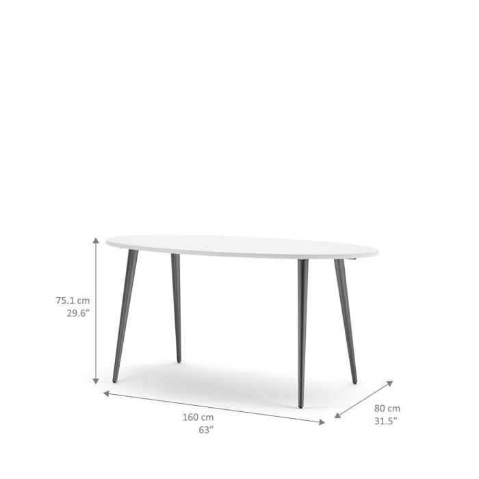 MESA DE COMEDOR OVALADA OSLO MESA DE COMEDOR OVALADA OSLO
