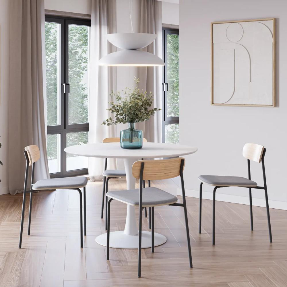 Pack 2 sillas asiento y respaldo madera OLEN