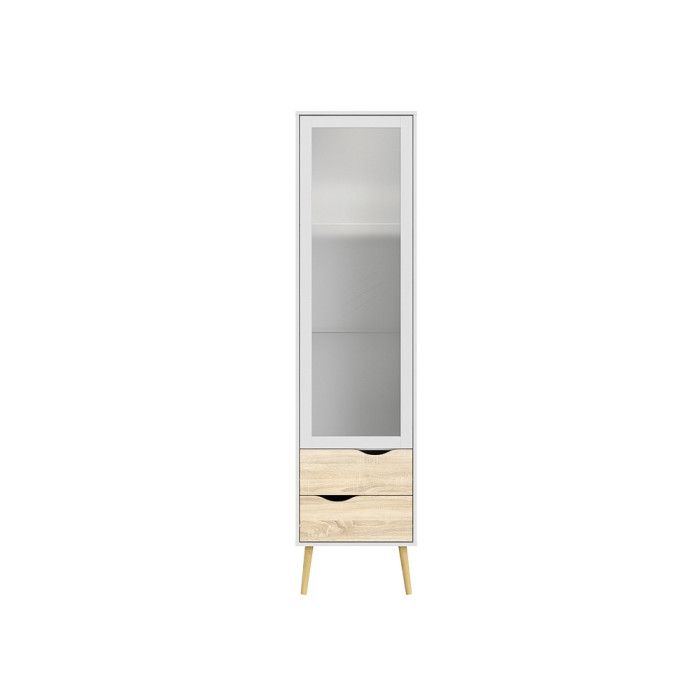 VITRINA UNA PUERTA CRISTAL Y DOS CAJONES DELTA VITRINA UNA PUERTA CRISTAL Y DOS CAJONES DELTA