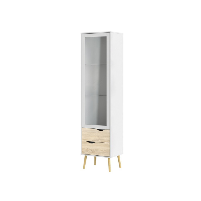 VITRINA UNA PUERTA CRISTAL Y DOS CAJONES DELTA VITRINA UNA PUERTA CRISTAL Y DOS CAJONES DELTA