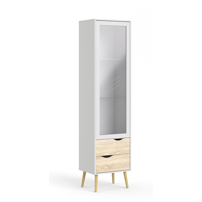 VITRINA UNA PUERTA CRISTAL Y DOS CAJONES DELTA VITRINA UNA PUERTA CRISTAL Y DOS CAJONES DELTA