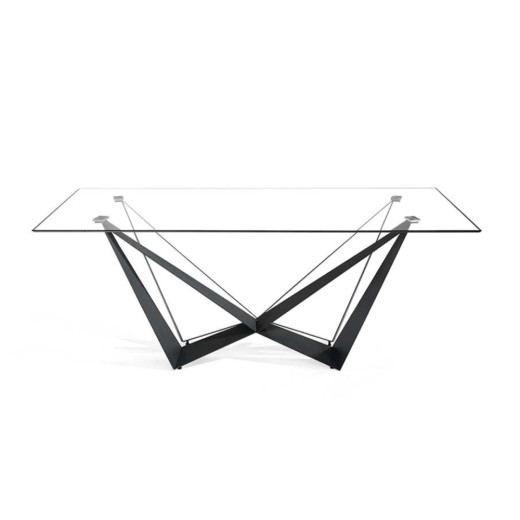 Mesa comedor tapa cristal ESCALA