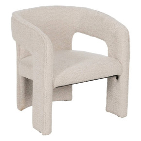 Silla tapizada beige SOFT