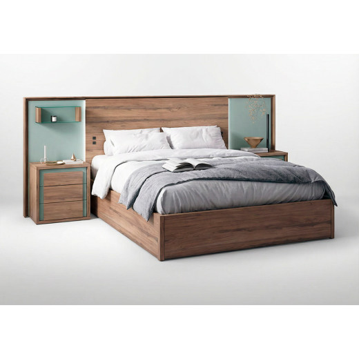 Dormitorio cabecero corrido con led+ 2 mesillas SOULMATE