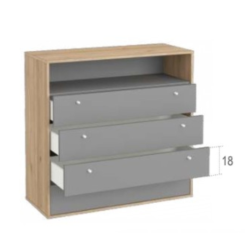 Cómoda 4 cajones y hueco SOULMATE