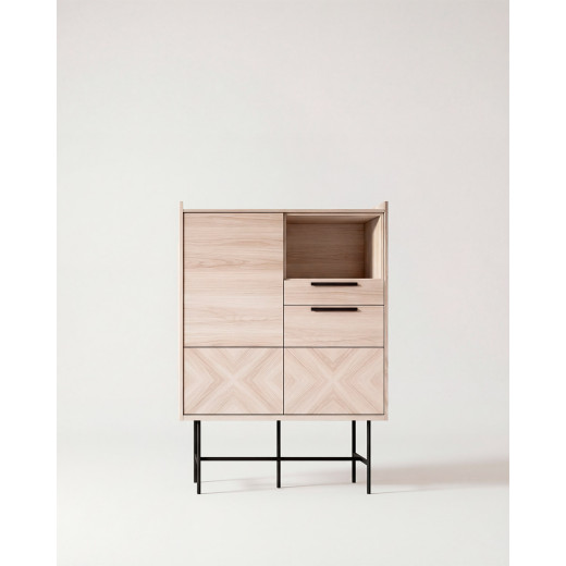 Vitrina patas metálicas ALBOR-frente