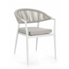 Silla exterior Amian trenzado frontal
