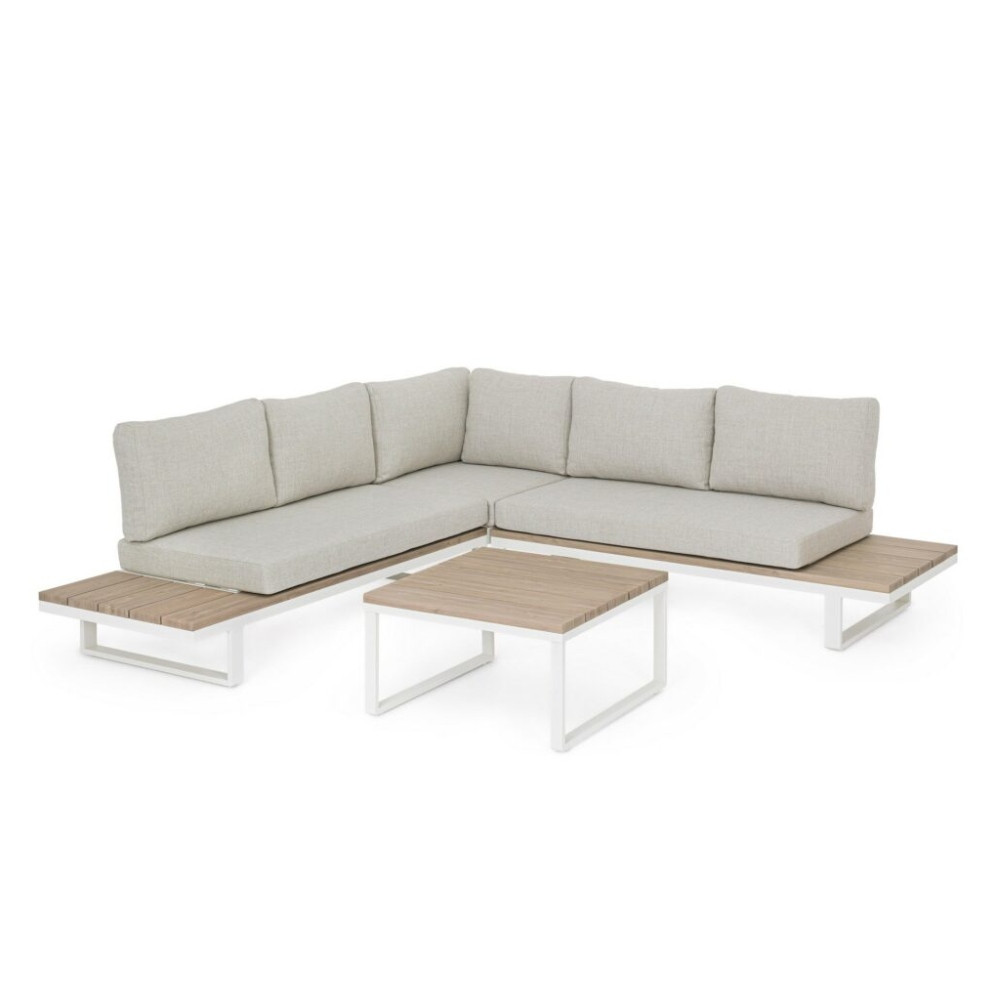 Set modular rinconera y mesita de exterior ZELMAR conjunto