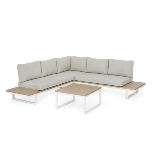 Set modular rinconera y mesita de exterior ZELMAR conjunto