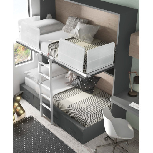 LITERA ABATIBLE CON CAMA NIDO Y CAJONES FOUR LITERA ABATIBLE CON CAMA NIDO Y CAJONES FOUR