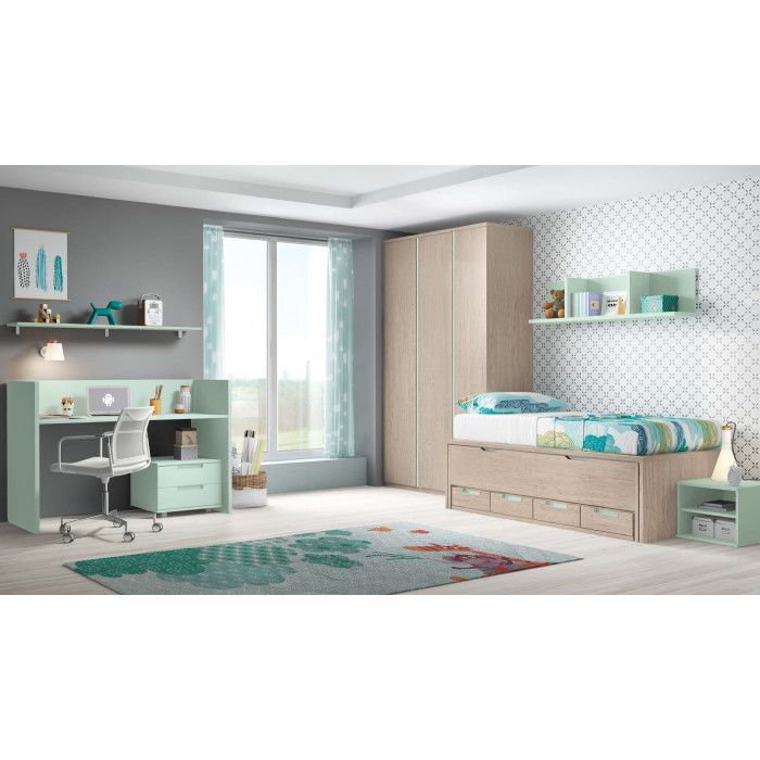 CONJUNTO INFANTIL CON ARMARIO TWELVE