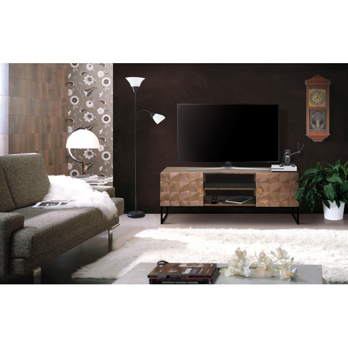 MUEBLE PARA TV 2 PUERTAS Y HUECO WOODIER MUEBLE PARA TV 2 PUERTAS Y HUECO WOODIER