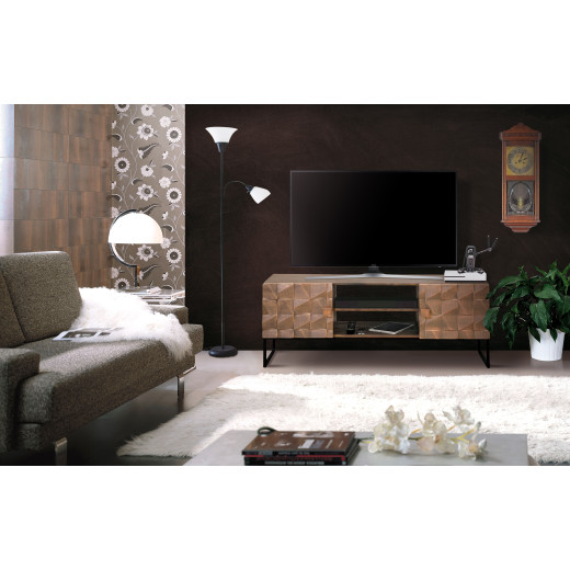 MUEBLE PARA TV 2 PUERTAS Y HUECO WOODIER MUEBLE PARA TV 2 PUERTAS Y HUECO WOODIER