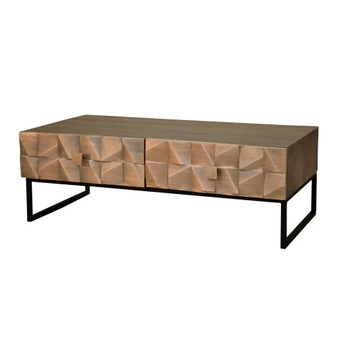 MESA DE CENTRO CON CAJONES WOODIER