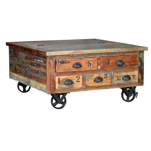 MESA DE CENTRO CON RUEDAS ECOSTYLING