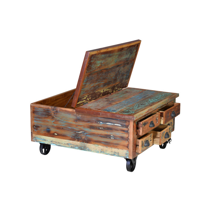 MESA DE CENTRO CON RUEDAS ECOSTYLING MESA DE CENTRO CON RUEDAS ECOSTYLING