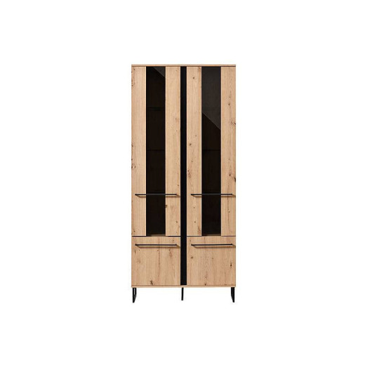 VITRINA ALTA 2 PUERTAS CON LEDS SINDY