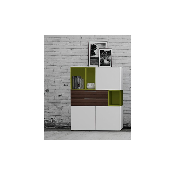 Aparador blanco con cajones BARI