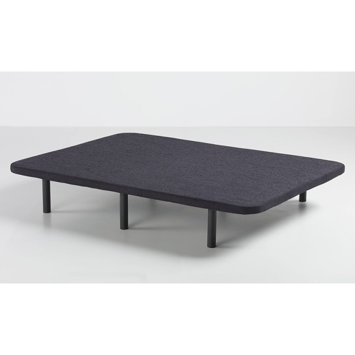 Base tapizada con sistema de aireación Snow  Comprar Bases tapizadas en  Muebles Rey Color NEGRO MEDIDA 90 x 190 cm