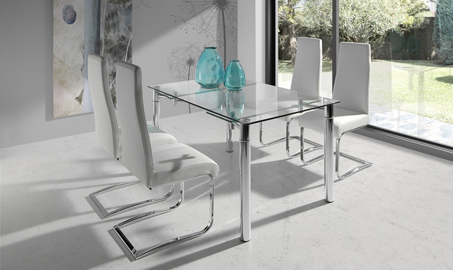 Mesas de comedor, extensiblles o fijas muebles rey Mesa extensible outlet cerezo