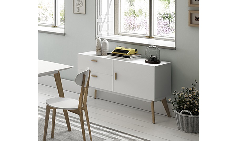 Muebles blancos para salon: salones llenos de luz. muebles de ... Muebles salon blanco y negro baratos