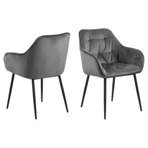 PACK DE 2 SILLAS COMEDOR ANTRACITA CLEMENS