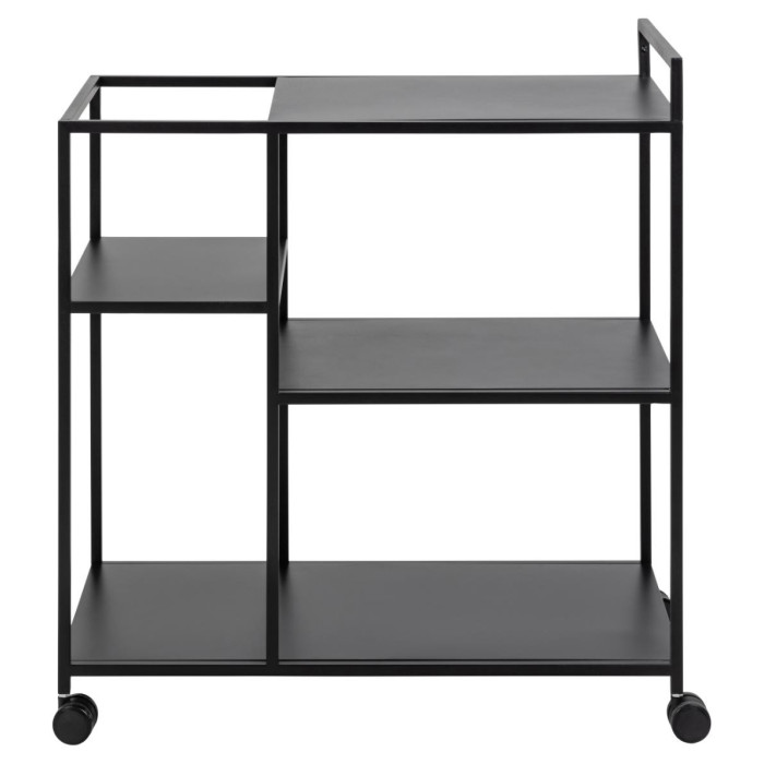 MESA AUXILIAR CON RUEDAS NEGRO SEREN
