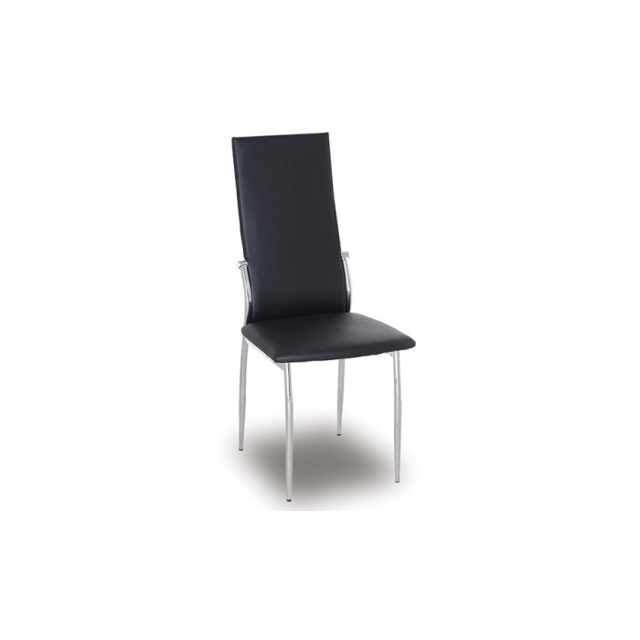 Silla de comedor negra AMBER